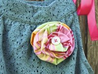 I m Feelin Crafty Fabric Flower